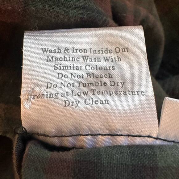 Henrik Visbkov "The Human Laundry Service" plaid snap button avant garde shirt L - Picture 7 of 8